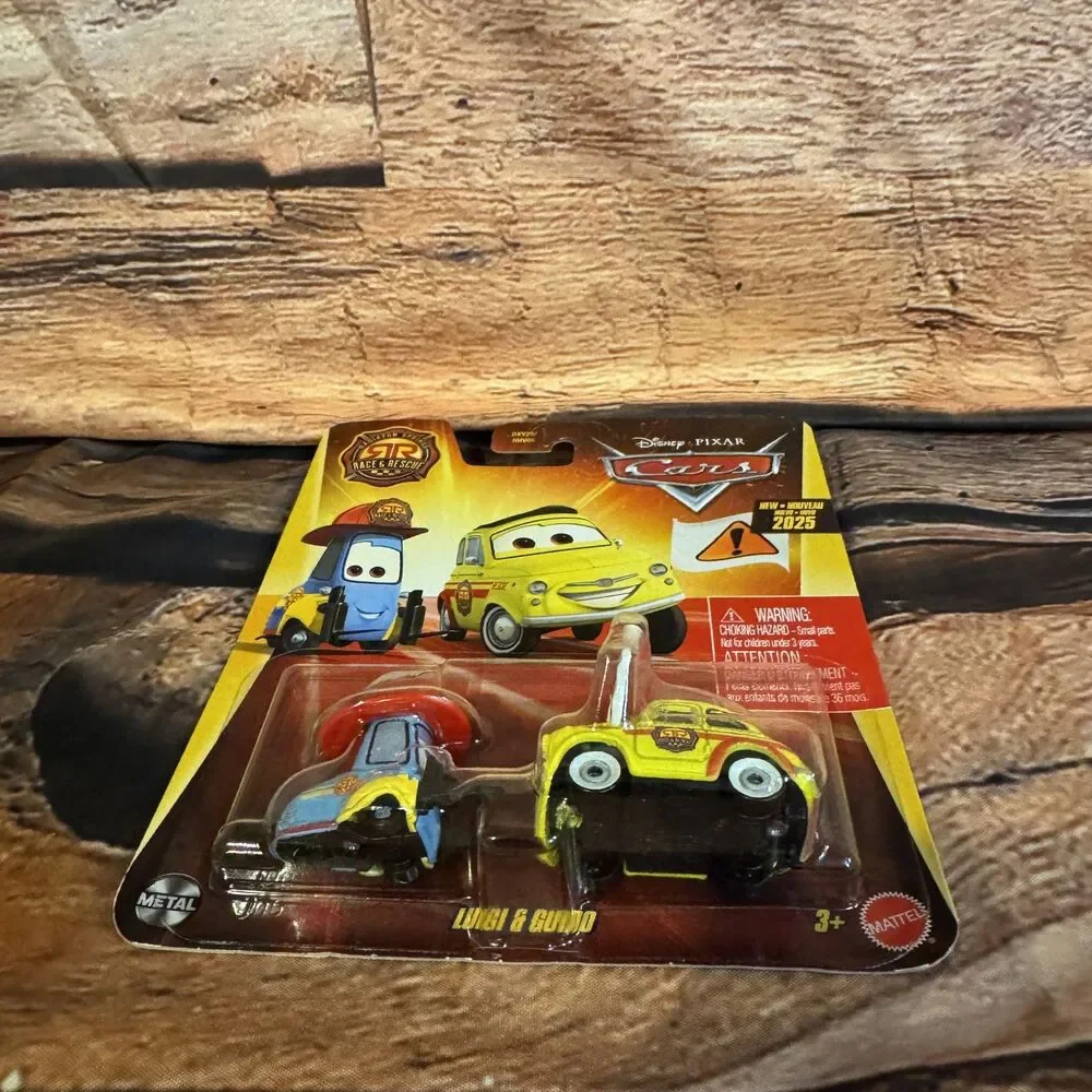 Disney Pixar Cars Luigi & Guido Race & Rescue Diecast 2-Pack Mattel DXV29 HHV86